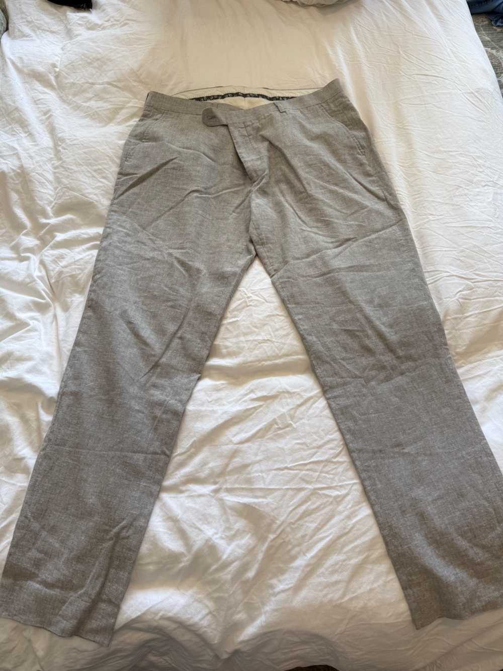 Joseph Abboud Men's Light Gray Chinos - Light Gray
